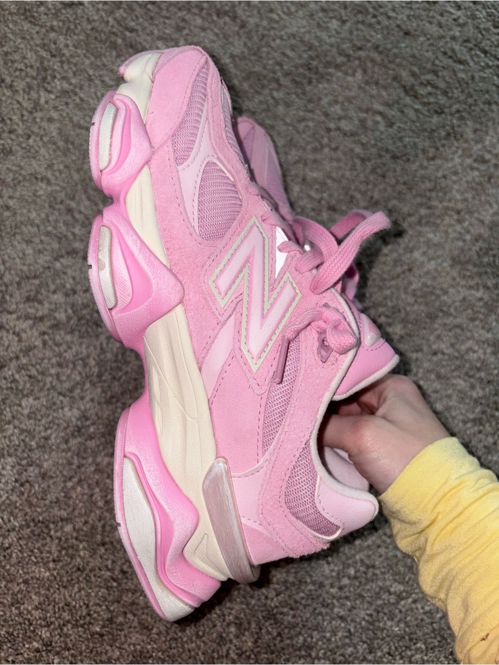 Pink Women's Running Sneakers - 9060 Style - Picture 2 of 4